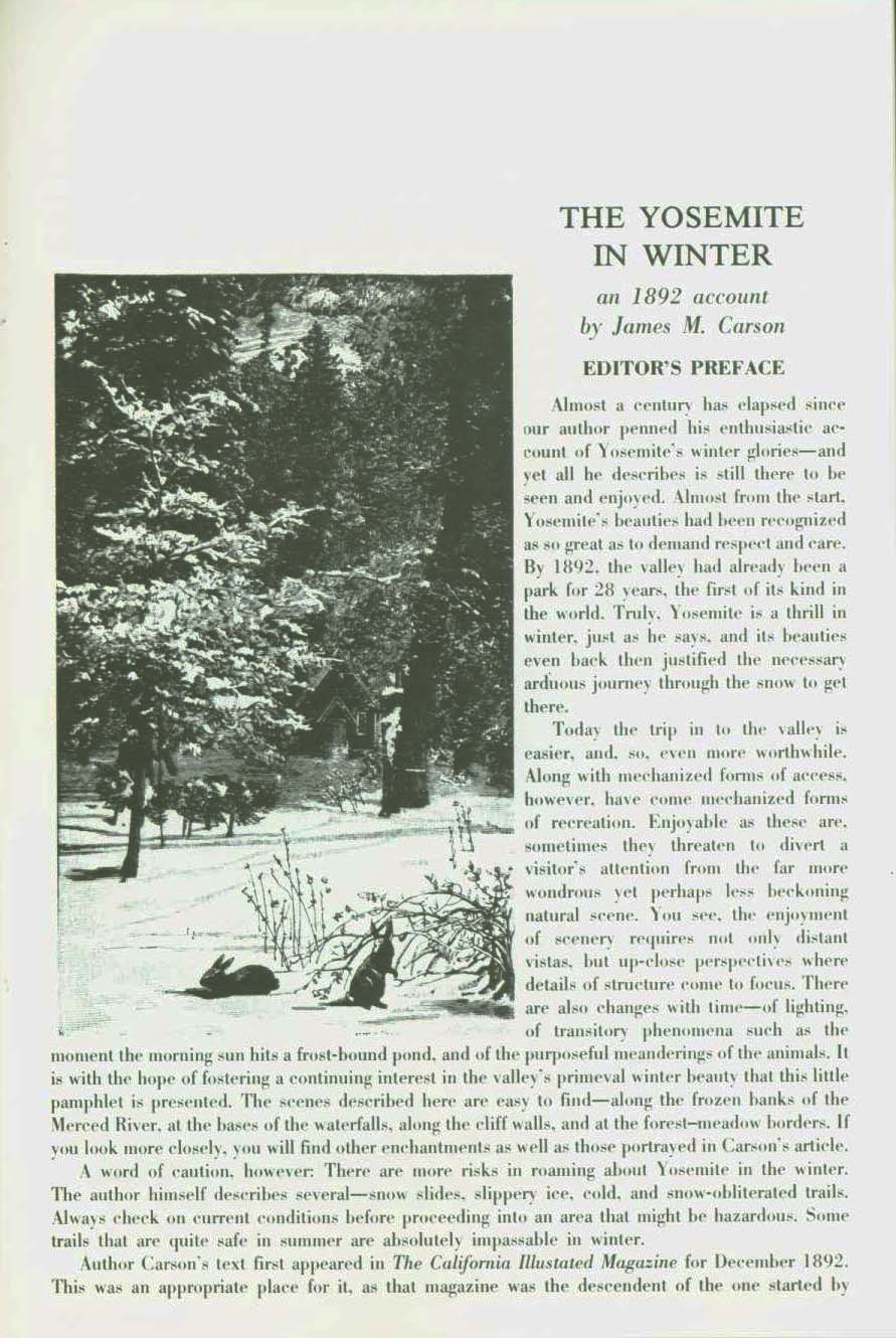 THE YOSEMITE IN WINTER: an 1892 account. vikst0053a